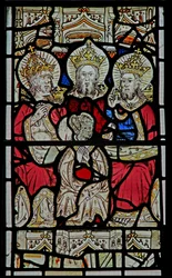 La fenêtre Est (Ew) représentant la Trinité
