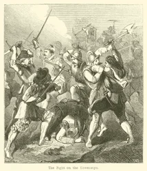 Le combat sur le Kowenstyn (gravure)