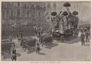 Les funérailles de feu le président Carnot (litho)