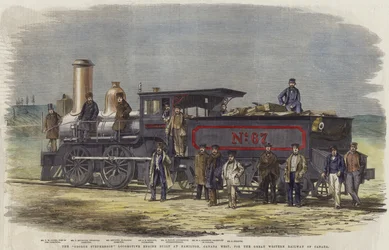 La locomotive George Stephenson construite à Hamilton
