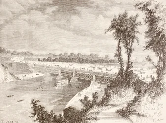 Le Pont de Girard Point (lithographie)