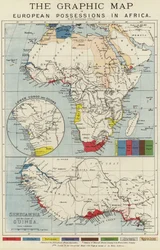Carte graphique des possessions européennes en Afrique