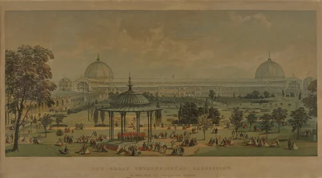 La Grande Exposition internationale, vue depuis les Horticultural Gardens, 1851