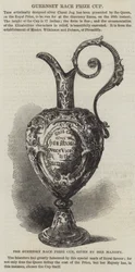 La coupe du prix de la course de Guernesey, donnée par Sa Majesté (gravure)