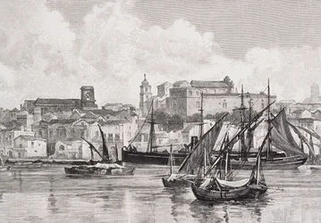Le port, Brindisi, Italie, de 