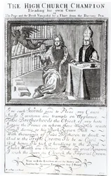 Le champion de la Haute Église, plaidant sa propre cause, 1709