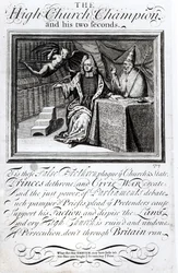 Le Champion de la Haute Église et ses deux Seconds, 1709