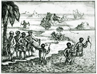 La manière de pêcher des Hottentots