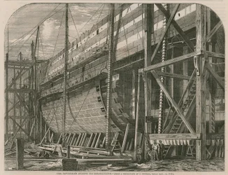 Le Leviathan pendant sa construction