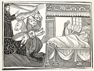 Le miracle des miracles, illustration de Chap-books du XVIIIe siècle par John Ashton, pub. 1882