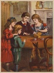 La Tirelire (lithographie couleur)