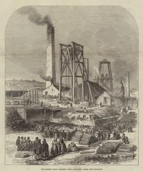La Mine de Morley Main, près de Dewsbury, après l