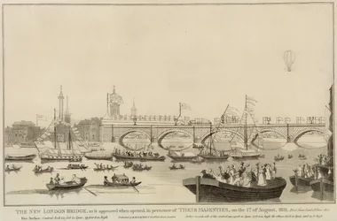 Le nouveau pont de Londres, 1er août 1831