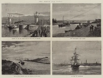 Le canal de la mer du Nord (gravure)