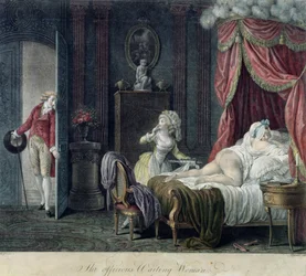 La Femme Attentive (gravé par Chaponnier)