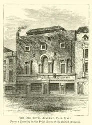 La vieille Académie royale, Pall Mall