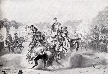 Le seul tournoi du règne de la reine Victoria, illustration de 