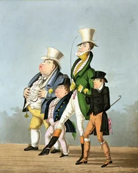 Les prix - Prix plein, demi-prix, prix élevé et prix bas, gravé par George Hunt, publié par Thomas McLean, 1827