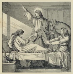 La résurrection de la fille de Jaïre (gravure)