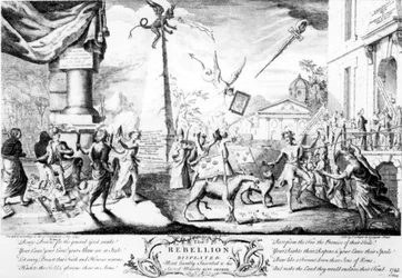 La rébellion affichée, 1745
