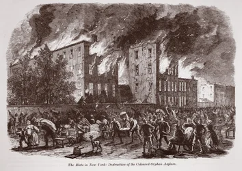Les émeutes à New York : Destruction de l