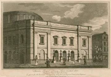 Le Royal Theatre, Drury Lane, Londres, érigé en 1812