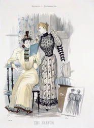 La Saison, planche de mode pour The Queen, septembre 1892