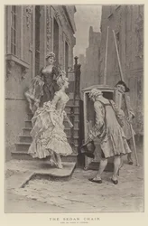 La chaise à porteurs (lithographie)