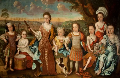 La famille Strachey, vers 1710