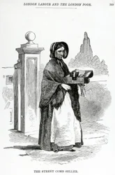 Le vendeur de peignes de rue, vers 1840