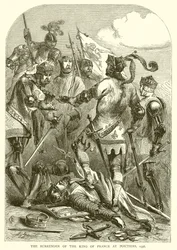 La reddition du roi de France à Poitiers, 1356