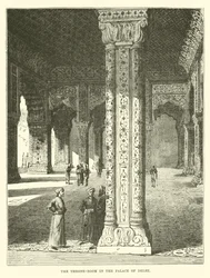 La Salle du Trône dans le Palais de Delhi