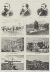 La visite du prince de Galles à Newcastle-on-Tyne (gravure)