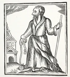 Le Juif errant, illustration de Chap-books du XVIIIe siècle par John Ashton, pub. 1882