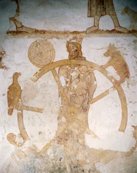 La roue des cinq sens - un singe, un vautour, une toile d