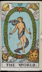 Le Monde, tiré de « La Clé du tarot : fragments d