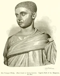 Le Jeune Philippe (Buste trouvé à Civita Lavinia, Capitole, Salle des Empereurs, No. 69)