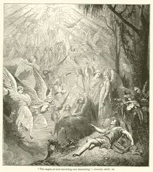 "Les anges de Dieu montant et descendant", Genèse, xxviii