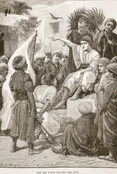 Le jeune Cyrus jouant au roi