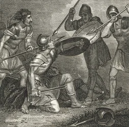 La mort de Spartacus (gravure)