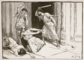 La mort de Tibère Gracchus (lithographie)