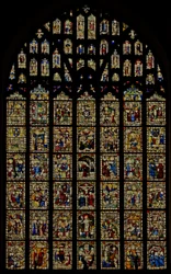 La fenêtre est représentant le verre de l