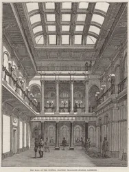 Le hall de la station centrale de télégraphe électrique, Lothbury