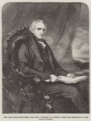 Feu James Montgomery, le poète (gravure)