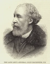 Feu le lieutenant-général Colin Mackenzie, CB (gravure)
