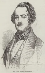 Feu Signor Donizetti (gravure)