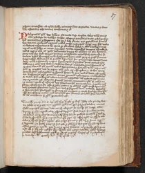 La lettre de Robert le Bruce à Édouard II, ajoutée en bas de la page