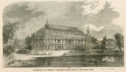 La salle de musique à ériger dans les Surrey Zoological Gardens