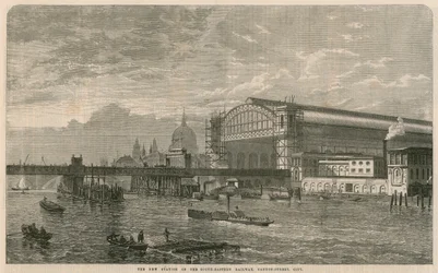 La nouvelle gare du South-Eastern Railway, Cannon Street, Londres