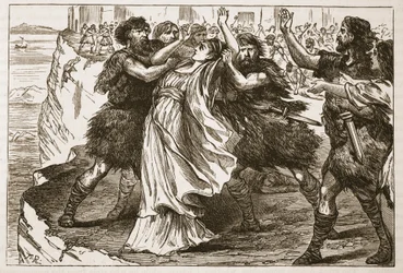 Les esclaves révoltés à Enna (lithographie)
